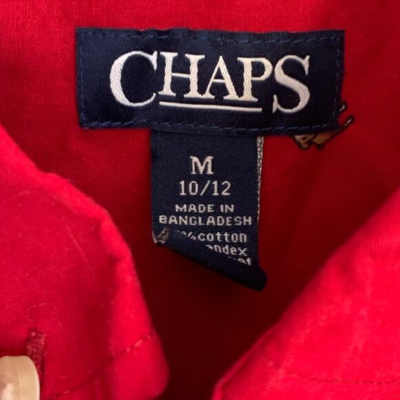 Chaps Bulldog Button down size medium - Picture 3 of 4